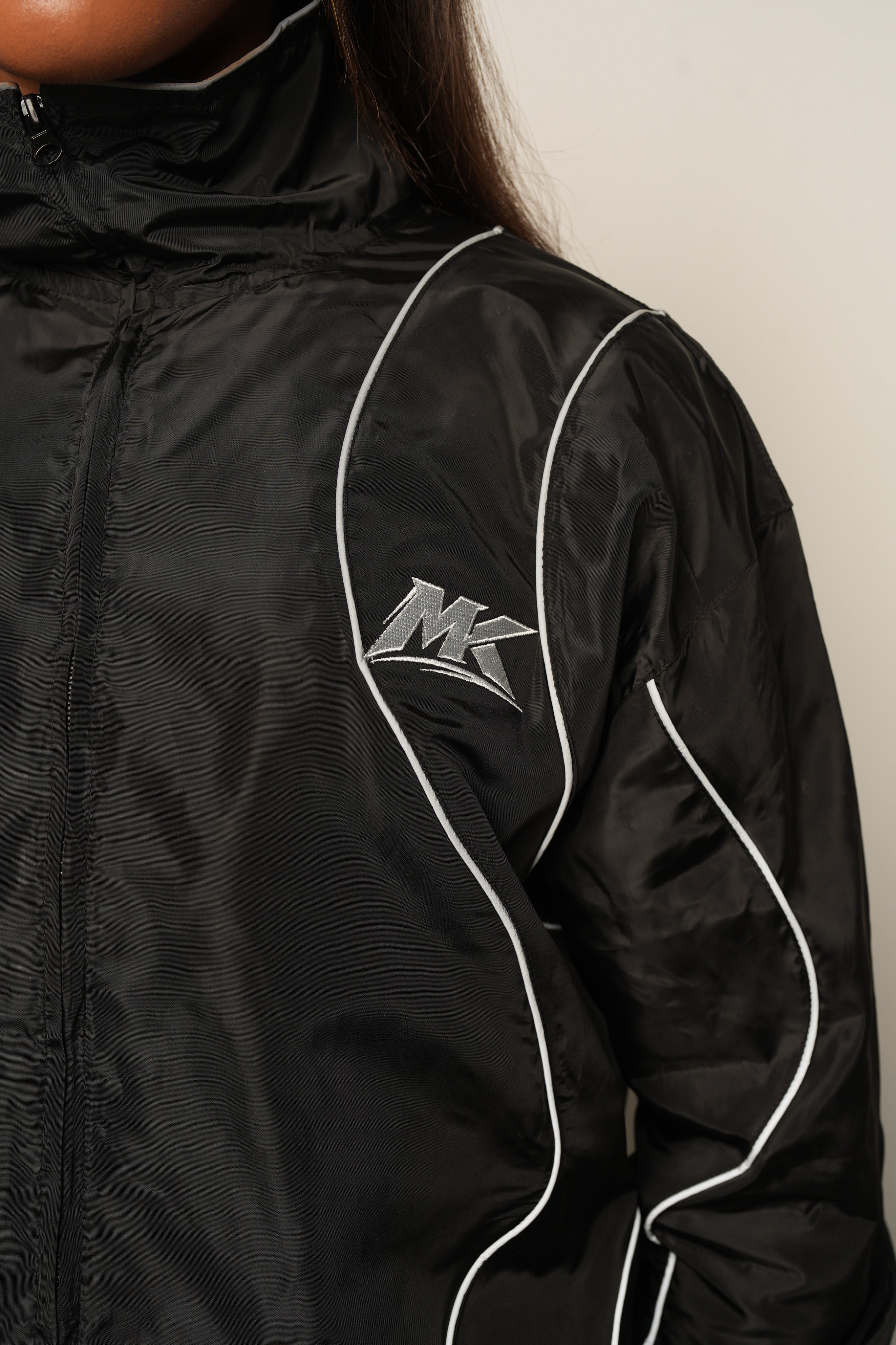 Black MUDDYKULTURE Luxury Tracksuit Jacket