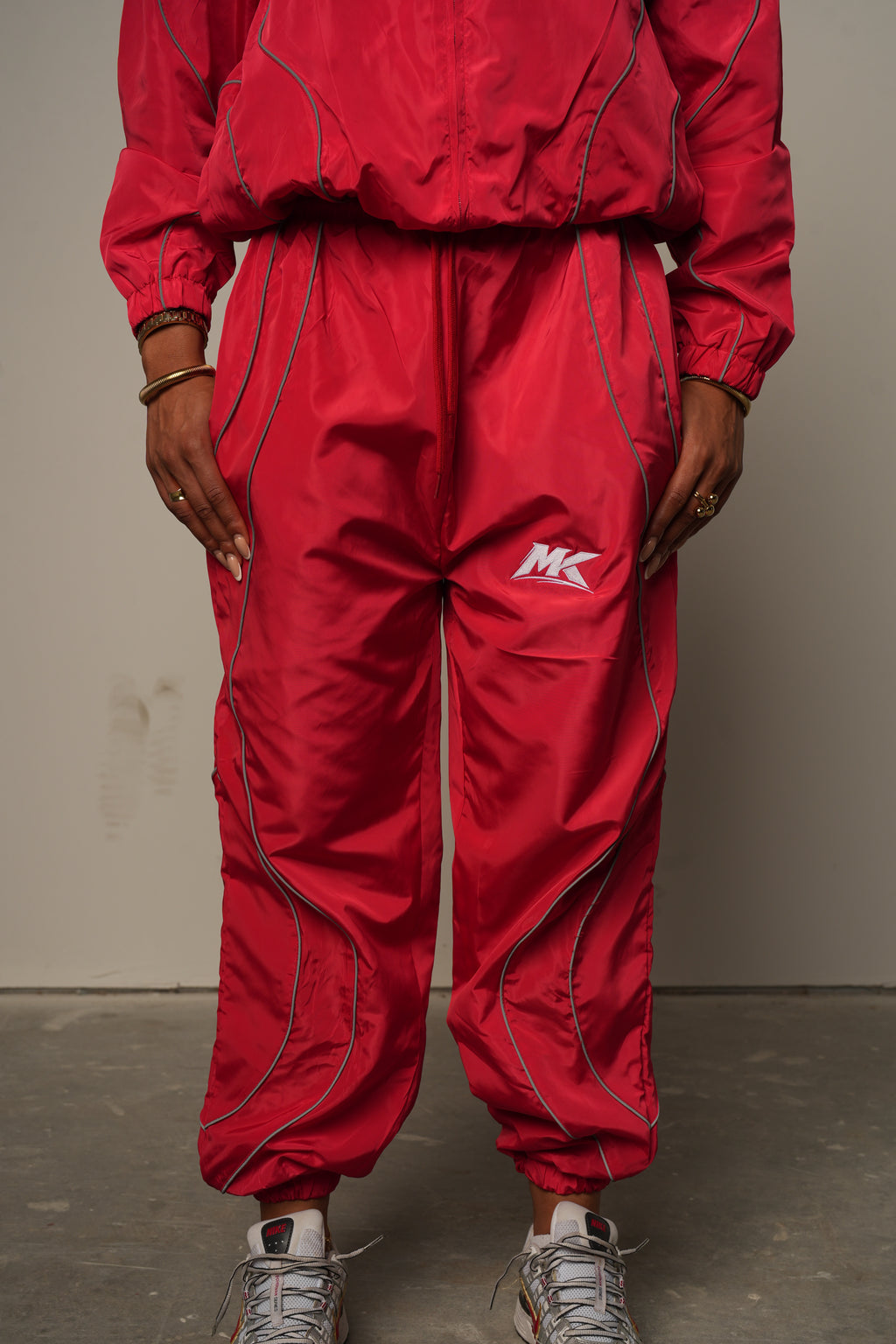 RED MUDDYKULTURE Luxury Tracksuit Pants