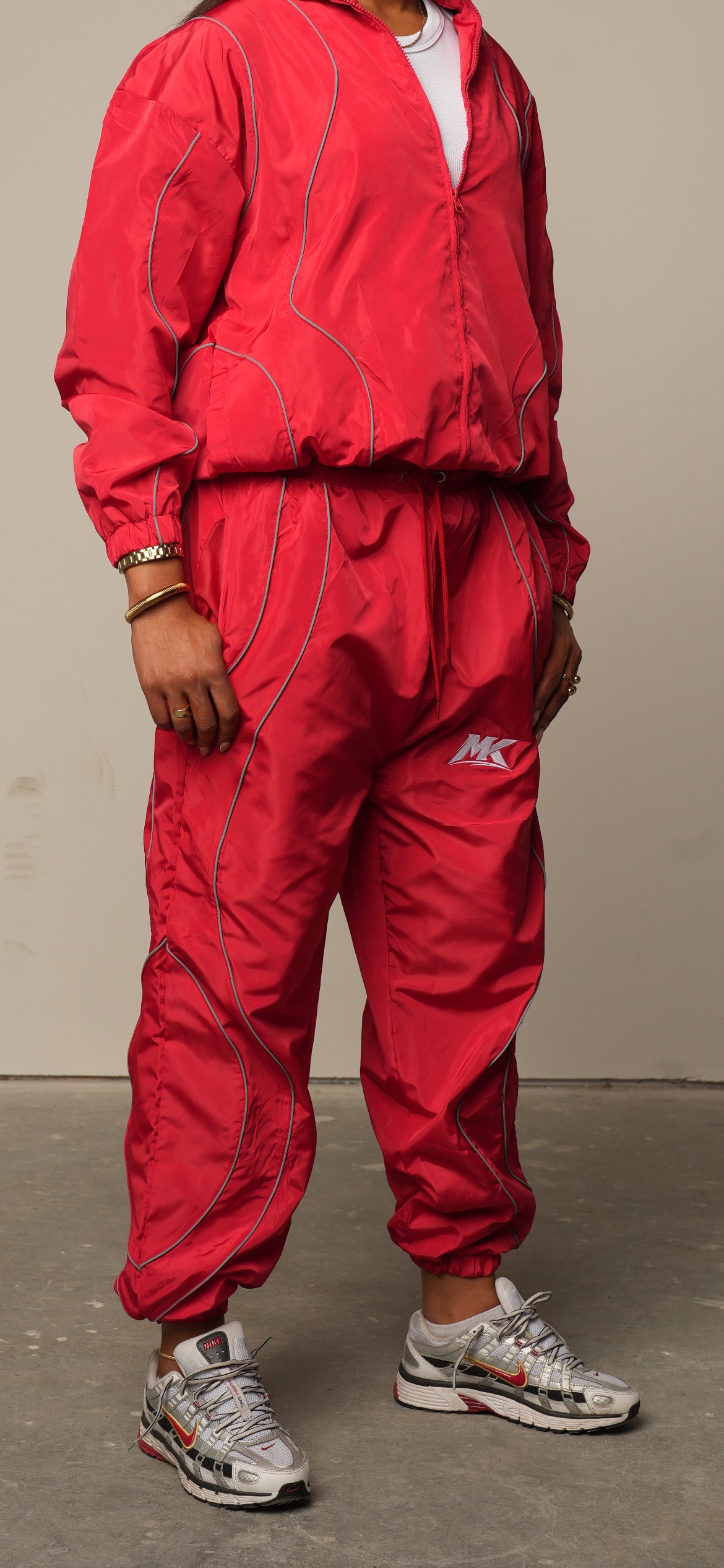 RED MUDDYKULTURE Luxury Tracksuit Pants
