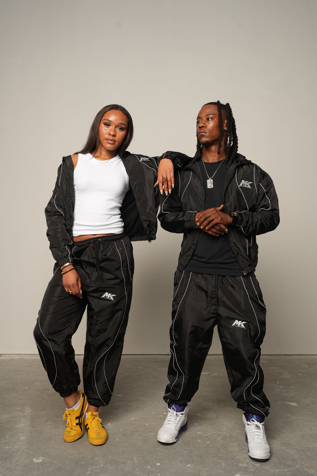 Black MUDDYKULTURE Luxury Tracksuit Jacket